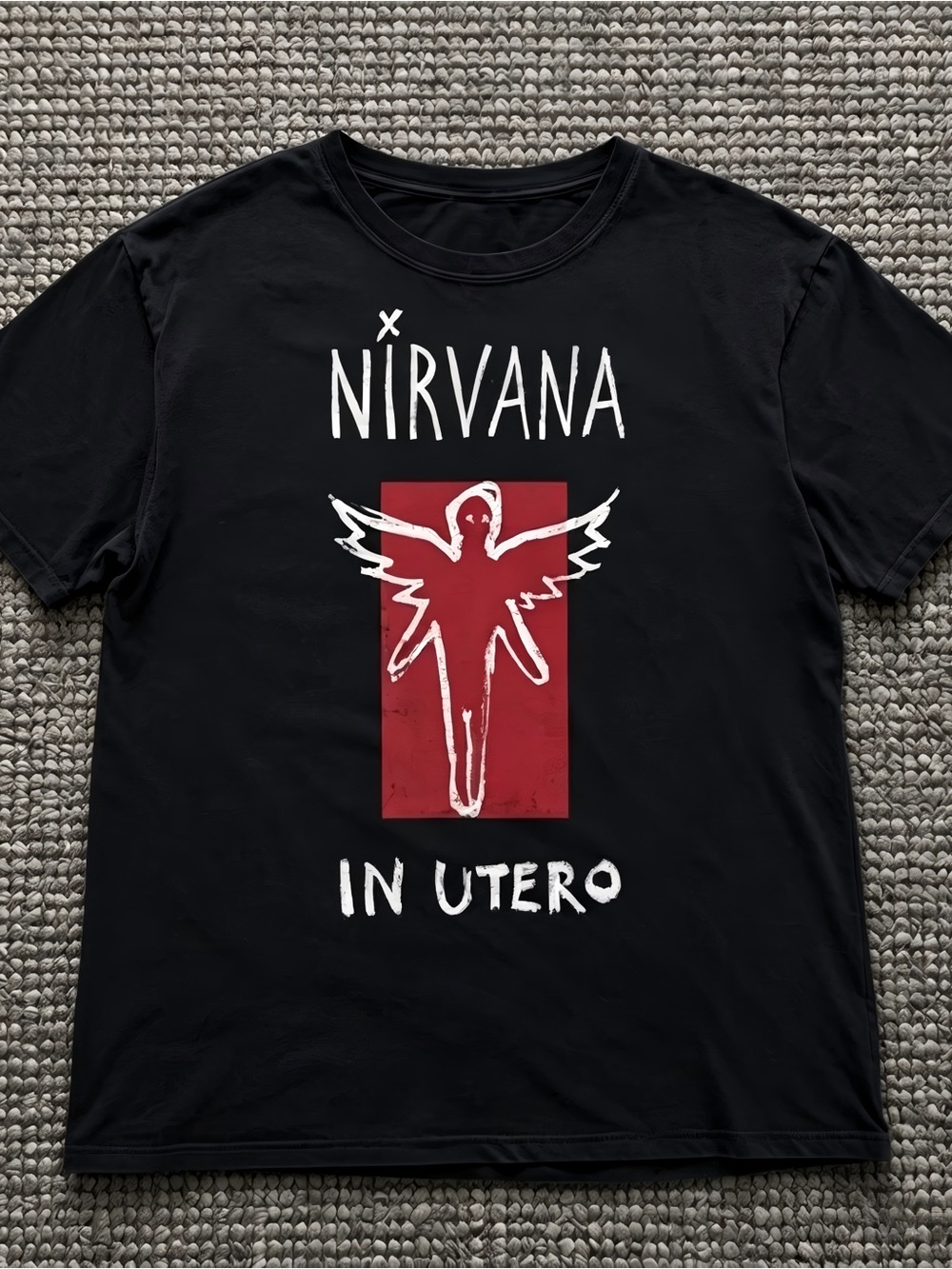 Nirvana In Utero Vintage Rock Band Graphic Womens Mens T-shirt Unisex